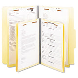 Six-section Classification Folders, Heavy-duty Pressboard Cover, 2 Dividers, 2.5" Expansion, Letter Size, Brick Red, 20-box