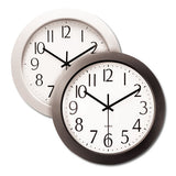 Whisper Quiet Clock, 12" Overall Diameter, Black Case, 1 Aa (sold Separately)