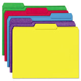 Reinforced Top-tab File Folders, 1-3-cut Tabs, Letter Size, Yellow, 100-box