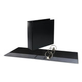 Deluxe Round Ring View Binder, 3 Rings, 0.5" Capacity, 11 X 8.5, Black