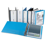 Slant D-ring View Binder, 3 Rings, 1" Capacity, 11 X 8.5, Navy Blue