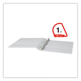 Slant D-ring View Binder, 3 Rings, 1" Capacity, 11 X 8.5, White, 12-carton