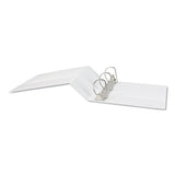Slant-ring View Binder, 3 Rings, 4" Capacity, 11 X 8.5, White