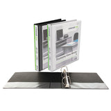 Slant-ring View Binder, 3 Rings, 4" Capacity, 11 X 8.5, White