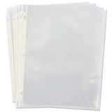 Top-load Poly Sheet Protectors, Heavy Gauge, Clear, 50-pack