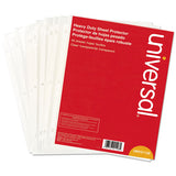 Top-load Poly Sheet Protectors, Heavy Gauge, Clear, 50-pack