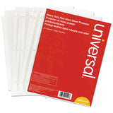 Top-load Poly Sheet Protectors, Heavy Gauge, Nonglare, Clear 50-pack