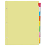 Insertable Tab Index, 5-tab, 11 X 8.5, Buff, 6 Sets