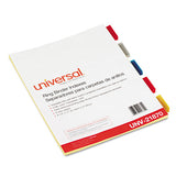 Insertable Tab Index, 5-tab, 11 X 8.5, Buff, 6 Sets