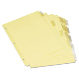 Insertable Tab Index, 5-tab, 11 X 8.5, Buff, 6 Sets