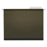 Deluxe Reinforced Recycled Hanging File Folders, Letter Size, 1-5-cut Tabs, Assorted, 25-box