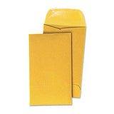 Kraft Coin Envelope, #1, Round Flap, Gummed Closure, 2.25 X 3.5, Light Brown Kraft, 250-box