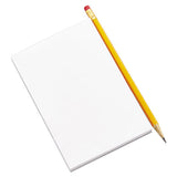 Scratch Pads, Unruled, 5 X 8, White, 100 Sheets, 12-pack