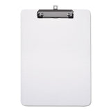 Plastic Clipboard With Low Profile Clip 1-2" Capacity, Holds 8 1-2 X 11, Clear