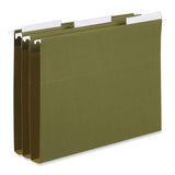Hanging File Folder Plastic Index Tabs, 1-3-cut, Clear, 3.7" Wide, 50-pack