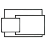 Dry Erase Board, Melamine, 48 X 36, Black Frame