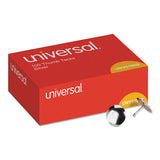 Thumb Tacks, Steel, Silver, 5-16", 100-box
