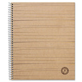 Deluxe Sugarcane Based Notebooks, 1 Subject, Medium-college Rule, Brown Cover, 11 X 8.5, 100 Sheets