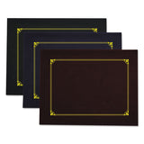 Certificate-document Cover, 8 1-2 X 11 - 8 X 10 - A4, Navy, 6-pack