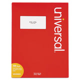 White Labels, Inkjet-laser Printers, 1 X 4, White, 20-sheet, 250 Sheets-box
