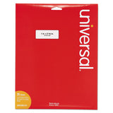 White Labels, Inkjet-laser Printers, 1 X 2.63, White, 30-sheet, 25 Sheets-pack