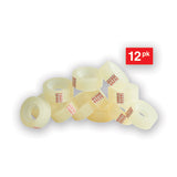 Invisible Tape, 1" Core, 0.75" X 83.33 Ft, Clear, 12-pack