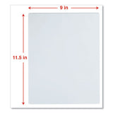 Laminating Pouches, 3 Mil, 9" X 11.5", Matte Clear, 100-box