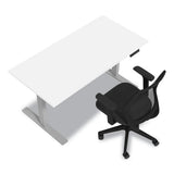 Essentials Electric Sit-stand Desk, 55.1" X 27.5" X 25.9" To 51.5", White-aluminum