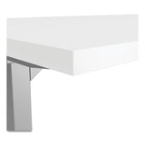 Essentials Electric Sit-stand Desk, 55.1" X 27.5" X 25.9" To 51.5", White-aluminum
