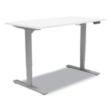 Essentials Electric Sit-stand Desk, 55.1" X 27.5" X 25.9" To 51.5", White-aluminum