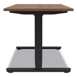 Essentials Electric Sit-stand Desk, 55.1" X 27.5" X 25.9" To 51.5", Espresso-black