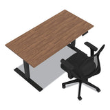 Essentials Electric Sit-stand Desk, 55.1" X 27.5" X 25.9" To 51.5", Espresso-black