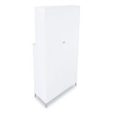 Essentials Laminate Bookcase, Five-shelf, 35.8 X 14.9 X 72, White