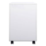 Essentials Three-drawer Mobile Pedestal File, 15.6 X 21.3 X 24.3, White