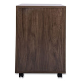 Essentials Three-drawer Mobile Pedestal File, 15.6 X 21.3 X 24.3, Espresso