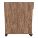 Essentials Two-drawer Mobile Pedestal File, 15.5 X 21.2 X 24.2, White-espresso