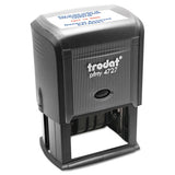 Custom Dater, Self-inking, 1 5-8 X 1, Black-blue-red