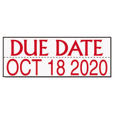 Custom Dater, Self-inking, 3-16" X 1", Black-blue-red