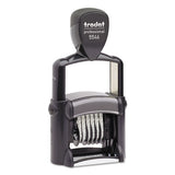 Professional Numberer, Self-inking, Type Size 1 1-2, Six Digits, Black