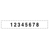 Professional Numberer, Self-inking, Type Size 2, Eight Digits, Black