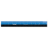 Easy Read Stainless Steel Ruler, Standard-metric, 18", Blue