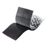 Industrial Strength Heavy-duty Fasteners, 2" X 25 Ft, Black