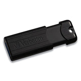 Pinstripe Usb 3.0 Flash Drive, 32 Gb, Black