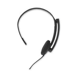 Mono Headset, Monaural, Over-the-head, Black
