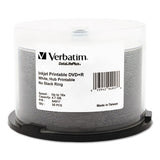 Inkjet Printable Dvd+r Discs, 4.7gb, 16x, Spindle, White, 50-pack
