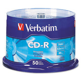 Cd-r Discs, 700mb-80min, 52x, W-slim Jewel Cases, Silver, 10-pack