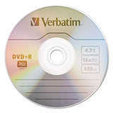Dvd+r Discs, 4.7gb, 16x, Spindle, Matte Silver, 50-pack