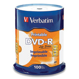 Dvd-r Lifeseries Printable Disc, 4.7 Gb, 16x, Spindle, White, 100-pack