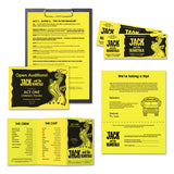 Color Paper, 24 Lb, 8.5 X 11, Lift-off Lemon, 500-ream