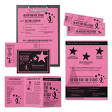 Color Cardstock, 65 Lb, 8.5 X 11, Pulsar Pink, 250-pack